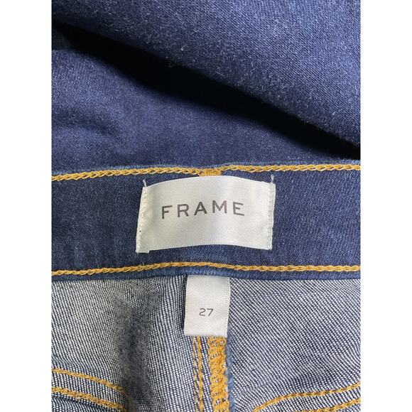 Frame Le Slim Blue Cotton Palazzo Denim Jean Size 27 - Picture 4 of 5